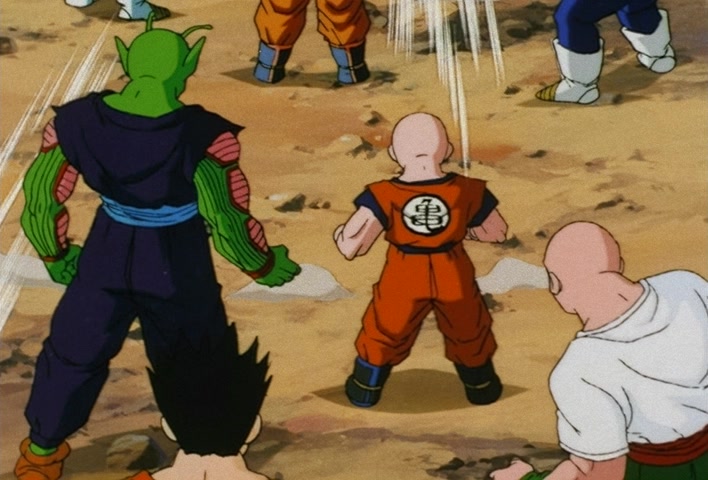 Dragon Ball Z Ep 188: Bye-Bye Everyone!! Goku's Last Instant Movement @ 08:45