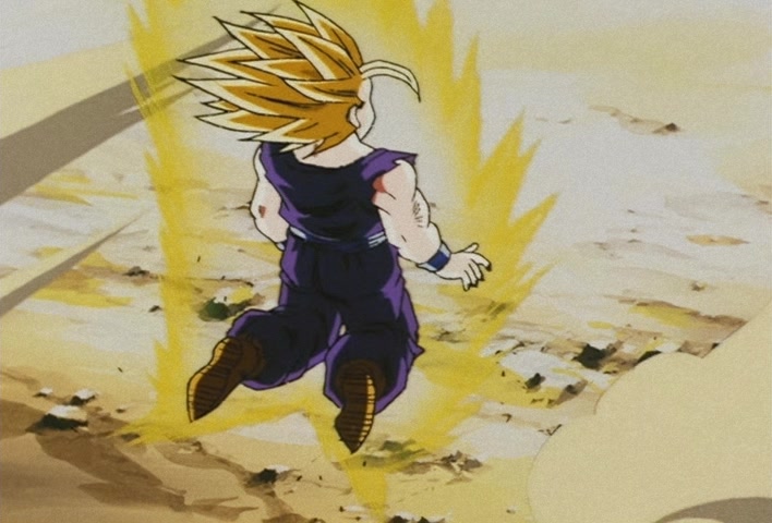 Dragon Ball Z Ep 188: Bye-Bye Everyone!! Goku's Last Instant Movement @ 10:52