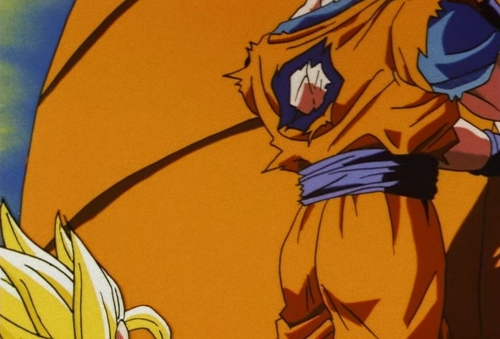 Dragon Ball Z Ep 188: Bye-Bye Everyone!! Goku's Last Instant Movement @ 13:05