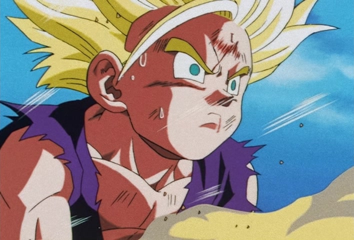 Dragon Ball Z Ep 188: Bye-Bye Everyone!! Goku's Last Instant Movement @ 13:22
