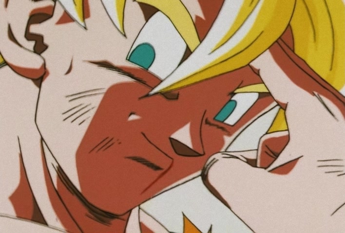 Dragon Ball Z Ep 188: Bye-Bye Everyone!! Goku's Last Instant Movement @ 13:38