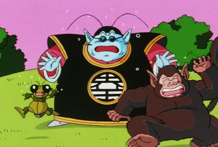 Dragon Ball Z Ep 188: Bye-Bye Everyone!! Goku's Last Instant Movement @ 13:55