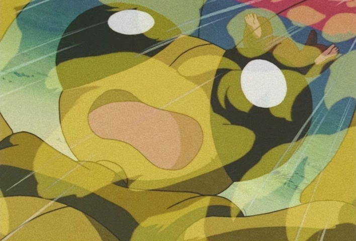 Dragon Ball Z Ep 188: Bye-Bye Everyone!! Goku's Last Instant Movement @ 14:17