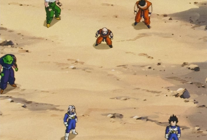 Dragon Ball Z Ep 188: Bye-Bye Everyone!! Goku's Last Instant Movement @ 15:29