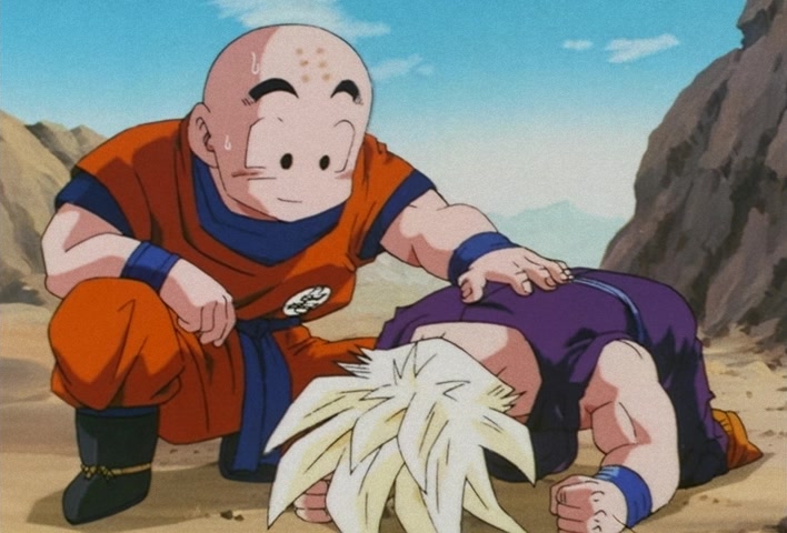 Dragon Ball Z Ep 188: Bye-Bye Everyone!! Goku's Last Instant Movement @ 17:20