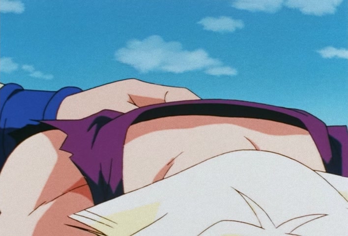 Dragon Ball Z Ep 188: Bye-Bye Everyone!! Goku's Last Instant Movement @ 17:58