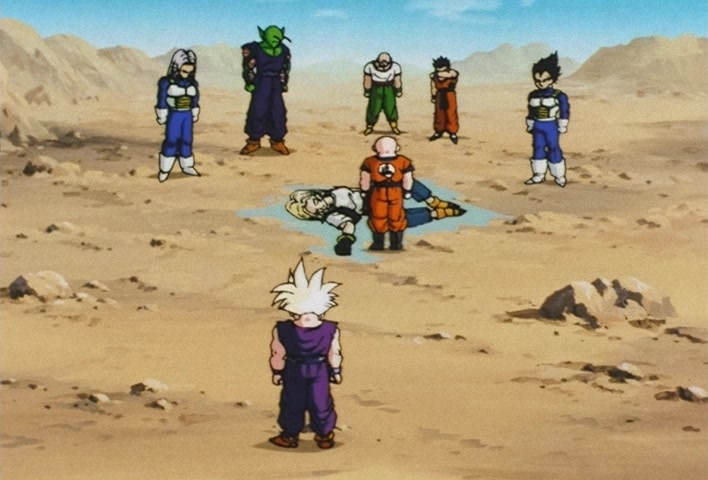 Dragon Ball Z Ep 188: Bye-Bye Everyone!! Goku's Last Instant Movement @ 18:21