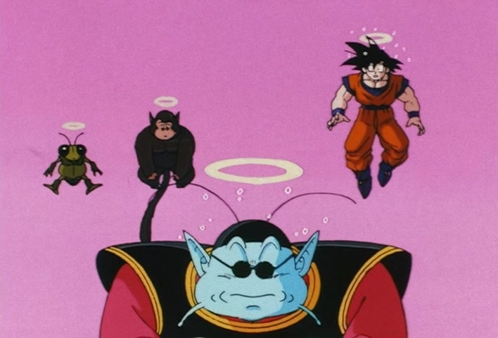 Dragon Ball Z Ep 188: Bye-Bye Everyone!! Goku's Last Instant Movement @ 20:11