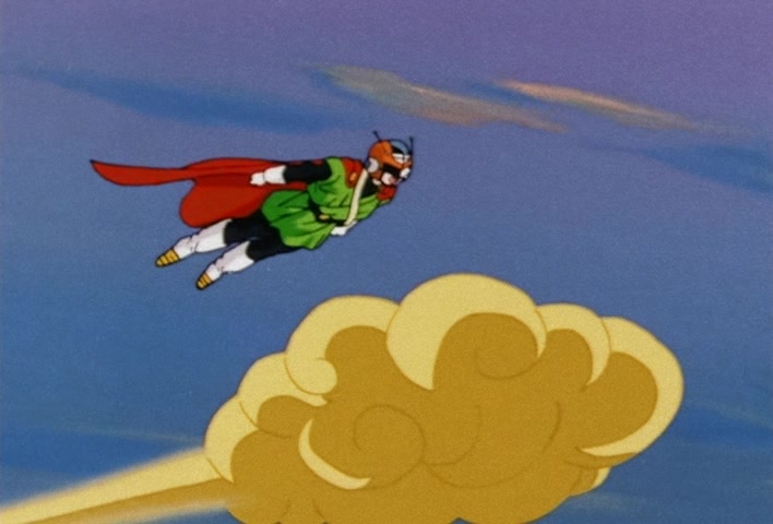 Dragon Ball Z Ep 201: The Champion and Lover of Justice — The Great Saiyaman Appears @ 07:17