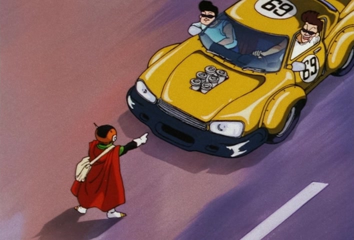 Dragon Ball Z Ep 201: The Champion and Lover of Justice — The Great Saiyaman Appears @ 09:08