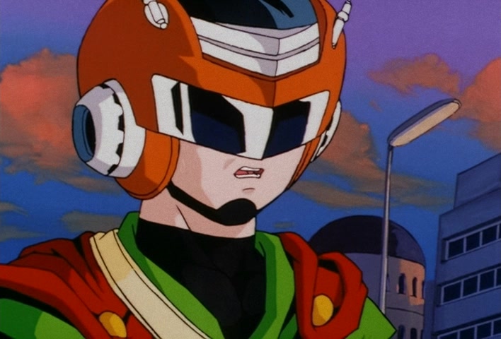 Dragon Ball Z Ep 201: The Champion and Lover of Justice — The Great Saiyaman Appears @ 09:14