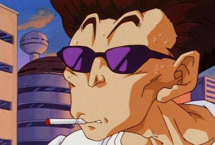 Dragon Ball Z Ep 201: The Champion and Lover of Justice — The Great Saiyaman Appears @ 09:32