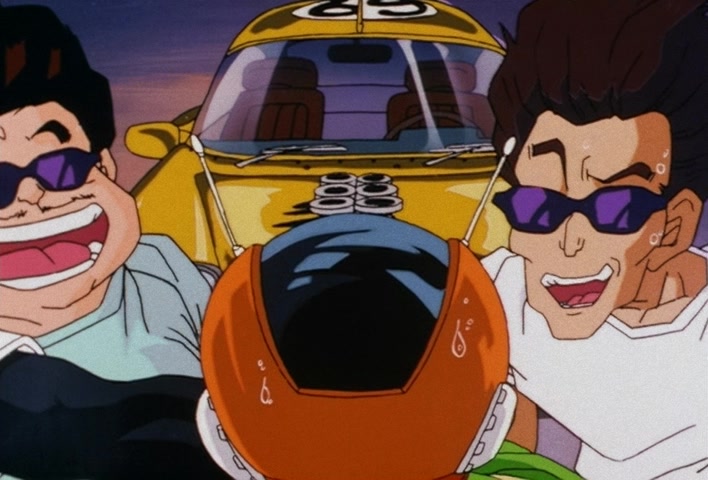 Dragon Ball Z Ep 201: The Champion and Lover of Justice — The Great Saiyaman Appears @ 09:49