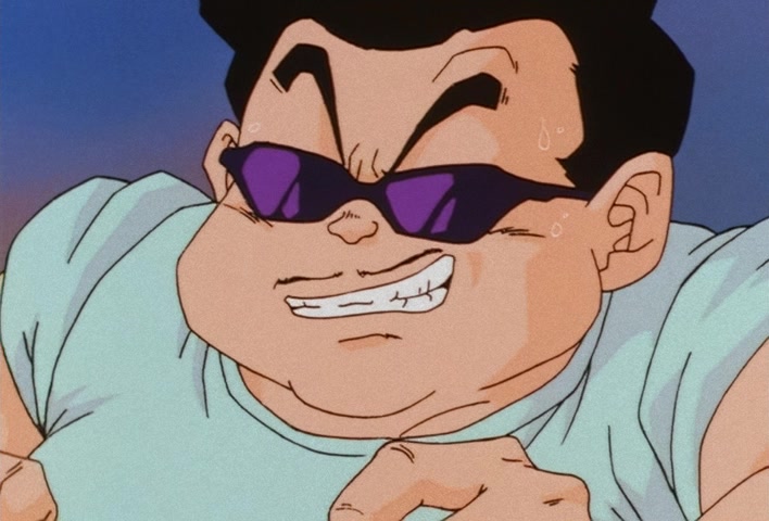 Dragon Ball Z Ep 201: The Champion and Lover of Justice — The Great Saiyaman Appears @ 09:55