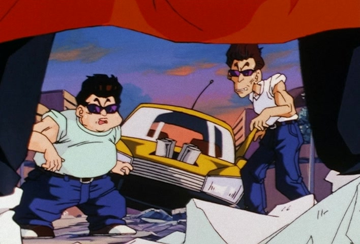 Dragon Ball Z Ep 201: The Champion and Lover of Justice — The Great Saiyaman Appears @ 10:19