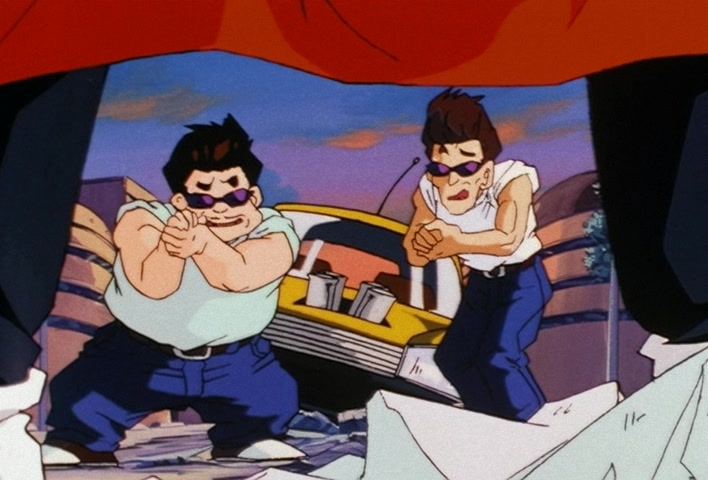Dragon Ball Z Ep 201: The Champion and Lover of Justice — The Great Saiyaman Appears @ 10:24