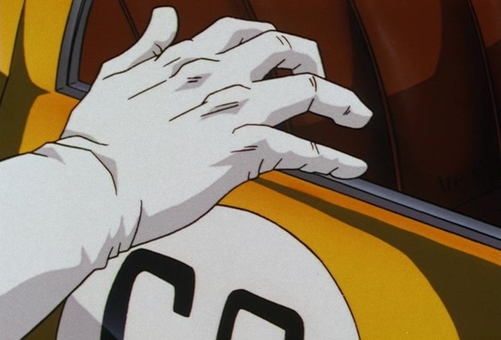 Dragon Ball Z Ep 201: The Champion and Lover of Justice — The Great Saiyaman Appears @ 10:30