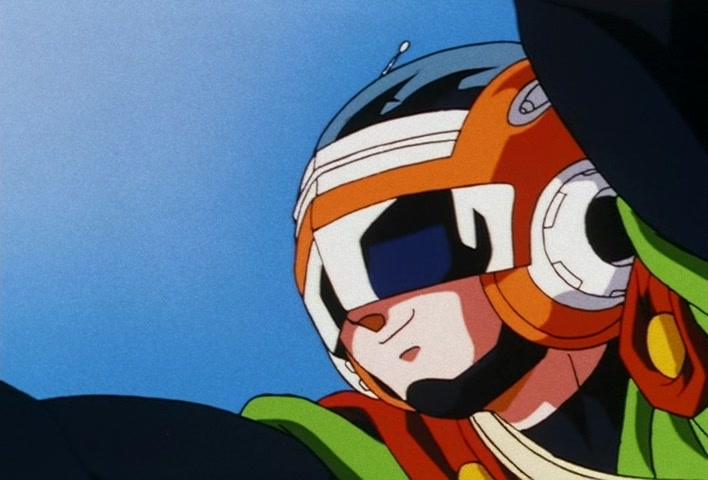 Dragon Ball Z Ep 201: The Champion and Lover of Justice — The Great Saiyaman Appears @ 12:56