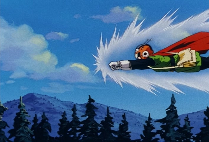 Dragon Ball Z Ep 201: The Champion and Lover of Justice — The Great Saiyaman Appears @ 13:02