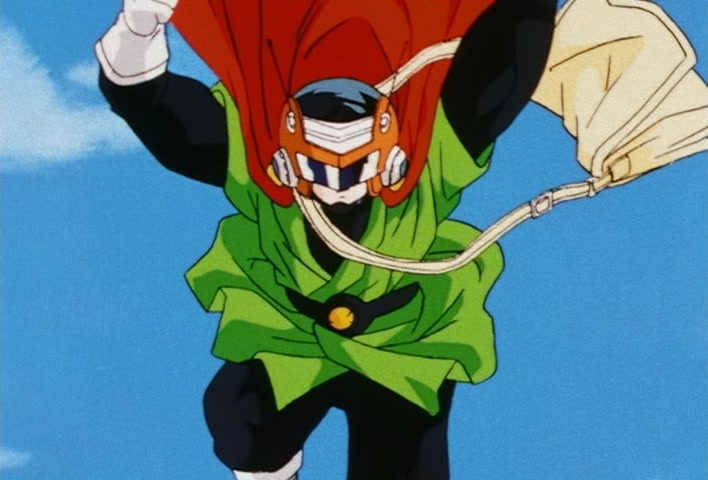 Dragon Ball Z Ep 201: The Champion and Lover of Justice — The Great Saiyaman Appears @ 13:20