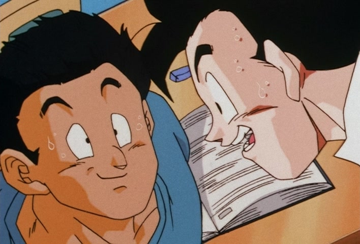 Dragon Ball Z Ep 201: The Champion and Lover of Justice — The Great Saiyaman Appears @ 14:24