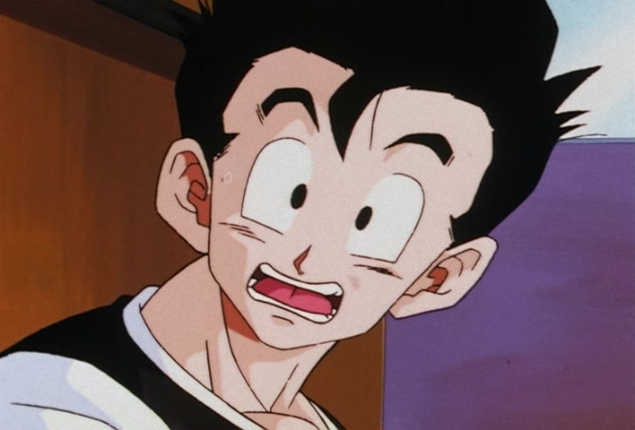 Dragon Ball Z Ep 201: The Champion and Lover of Justice — The Great Saiyaman Appears @ 15:28