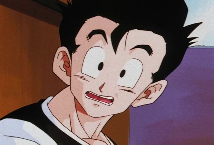 Dragon Ball Z Ep 201: The Champion and Lover of Justice — The Great Saiyaman Appears @ 15:40