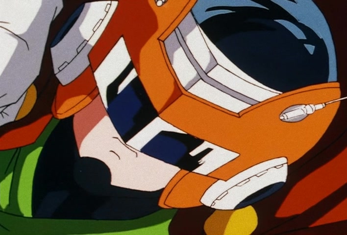 Dragon Ball Z Ep 201: The Champion and Lover of Justice — The Great Saiyaman Appears @ 16:44