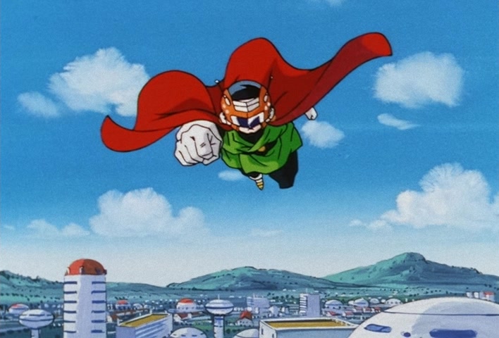 Dragon Ball Z Ep 201: The Champion and Lover of Justice — The Great Saiyaman Appears @ 16:50