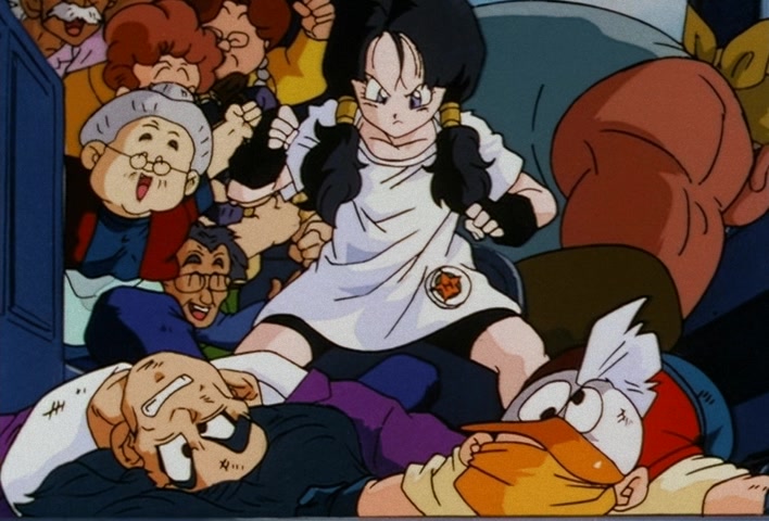 Dragon Ball Z Ep 201: The Champion and Lover of Justice — The Great Saiyaman Appears @ 20:21
