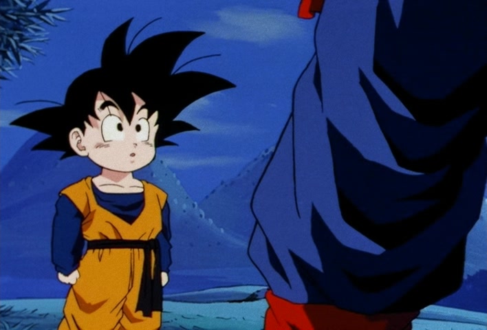 Dragon Ball Z Ep 206: Even Gohan is Surprised! Goten's Explosion of Power @ 03:12