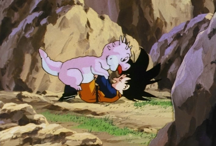 Dragon Ball Z Ep 206: Even Gohan is Surprised! Goten's Explosion of Power @ 06:37
