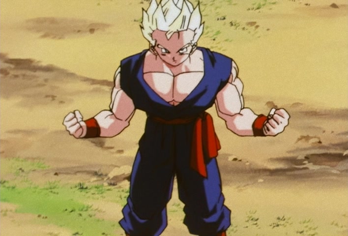 Dragon Ball Z Ep 206: Even Gohan is Surprised! Goten's Explosion of Power @ 08:35