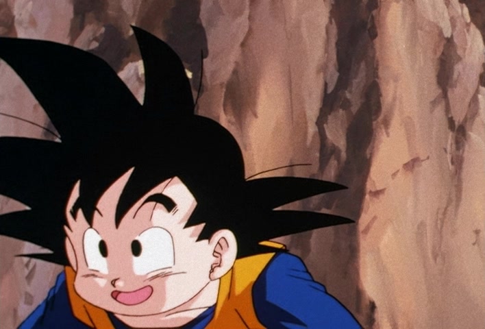 Dragon Ball Z Ep 206: Even Gohan is Surprised! Goten's Explosion of Power @ 10:38