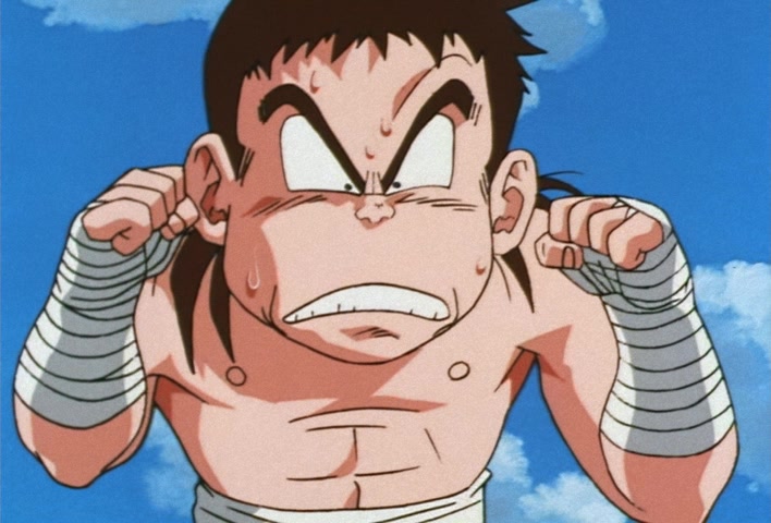 Dragon Ball Z Ep 211: It's My Turn!! Goten's Anxious First Fight @ 08:55