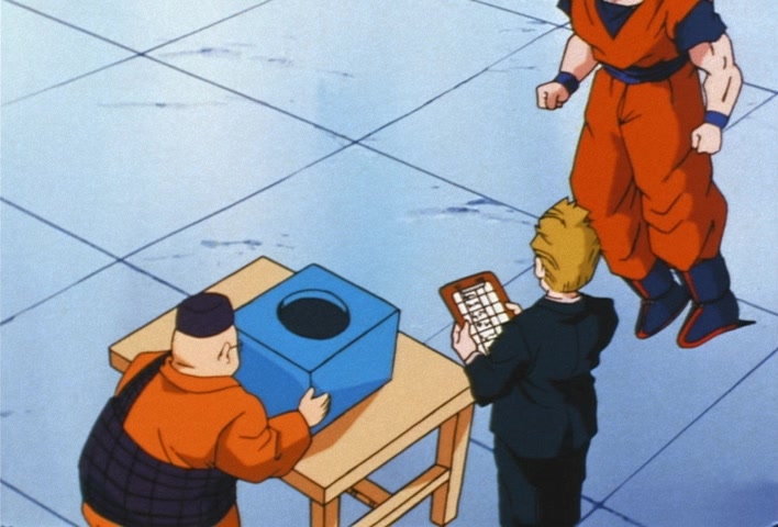 Dragon Ball Z Ep 214: Event Match-ups Decided!! Let's Hurry and Hold the First Round @ 15:36