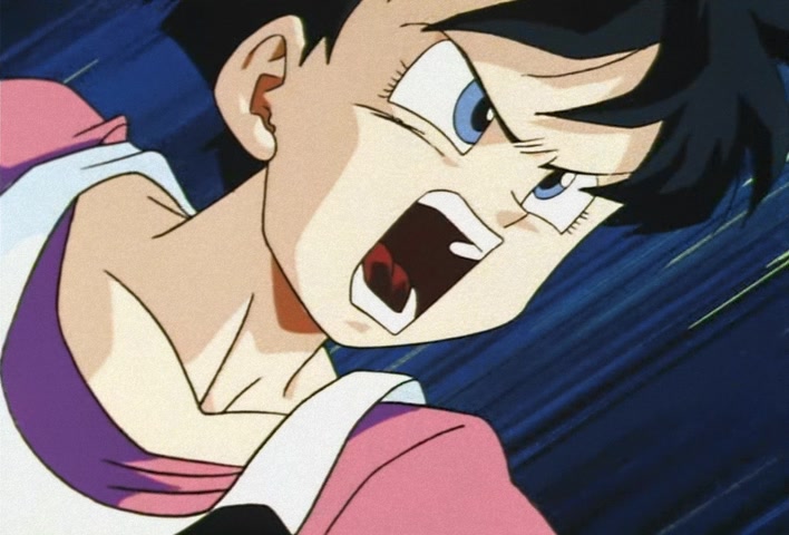 Dragon Ball Z Ep 217: A Tragic Videl!! Are You Coming Out, Angry Super Gohan? @ 01:56