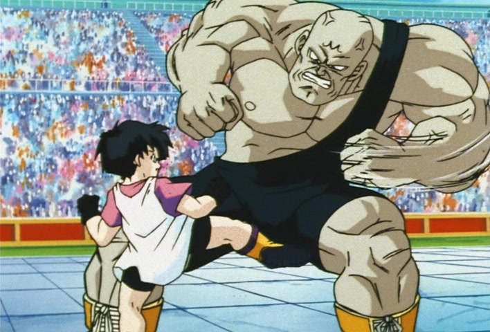 Dragon Ball Z Ep 217: A Tragic Videl!! Are You Coming Out, Angry Super Gohan? @ 02:09