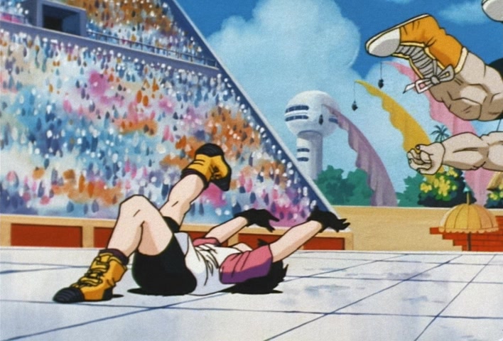 Dragon Ball Z Ep 217: A Tragic Videl!! Are You Coming Out, Angry Super Gohan? @ 02:15