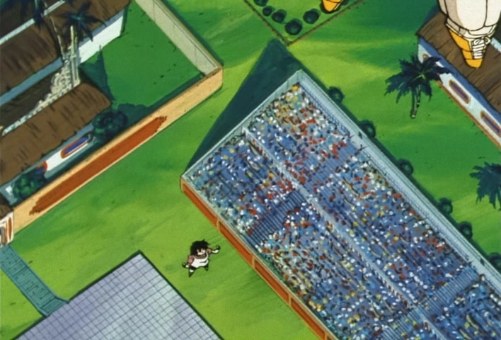 Dragon Ball Z Ep 217: A Tragic Videl!! Are You Coming Out, Angry Super Gohan? @ 03:50