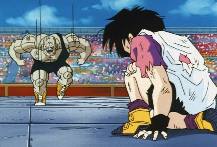 Dragon Ball Z Ep 217: A Tragic Videl!! Are You Coming Out, Angry Super Gohan? @ 05:06