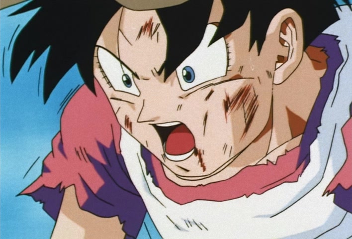 Dragon Ball Z Ep 217: A Tragic Videl!! Are You Coming Out, Angry Super Gohan? @ 13:27