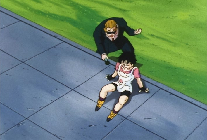 Dragon Ball Z Ep 217: A Tragic Videl!! Are You Coming Out, Angry Super Gohan? @ 14:05