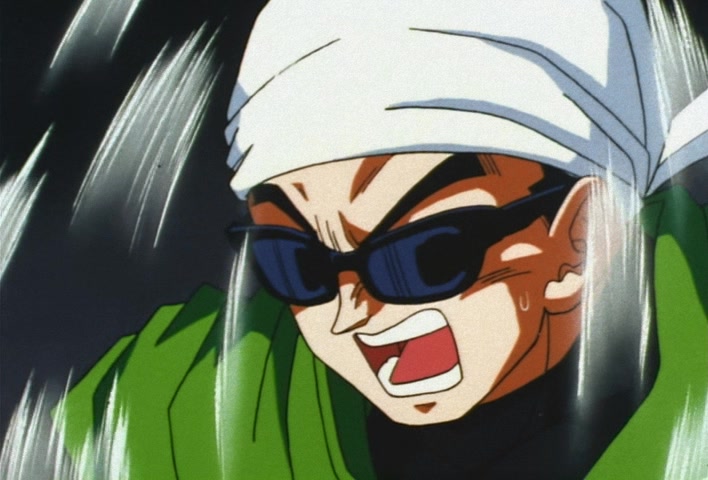 Dragon Ball Z Ep 217: A Tragic Videl!! Are You Coming Out, Angry Super Gohan? @ 16:37