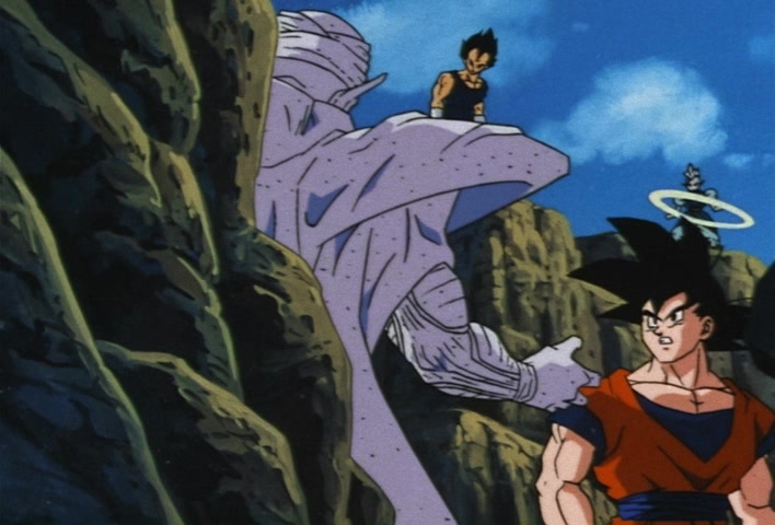 Dragon Ball Z Ep 222: Don't Toy With Me!! Vegeta Breaks Through the First Fight in a Fury @ 02:28