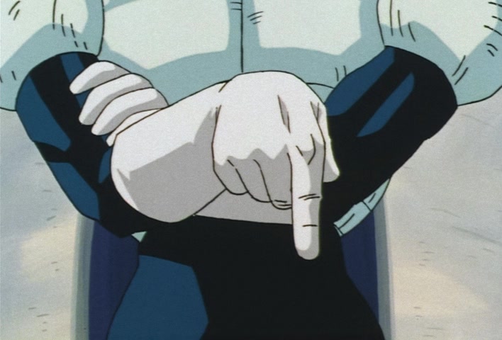 Dragon Ball Z Ep 222: Don't Toy With Me!! Vegeta Breaks Through the First Fight in a Fury @ 03:32
