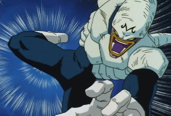 Dragon Ball Z Ep 222: Don't Toy With Me!! Vegeta Breaks Through the First Fight in a Fury @ 04:10