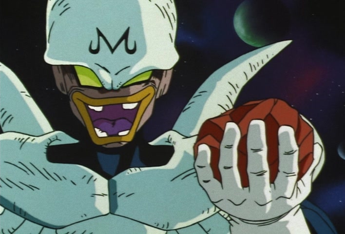 Dragon Ball Z Ep 222: Don't Toy With Me!! Vegeta Breaks Through the First Fight in a Fury @ 08:12