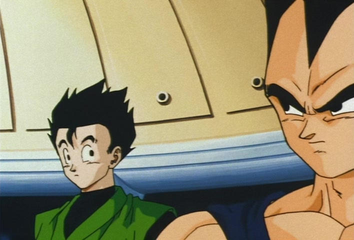 Dragon Ball Z Ep 222: Don't Toy With Me!! Vegeta Breaks Through the First Fight in a Fury @ 20:18