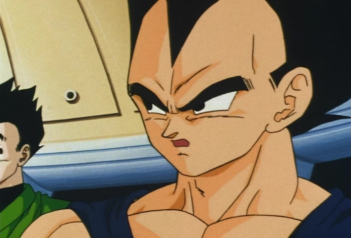 Dragon Ball Z Ep 222: Don't Toy With Me!! Vegeta Breaks Through the First Fight in a Fury @ 20:24
